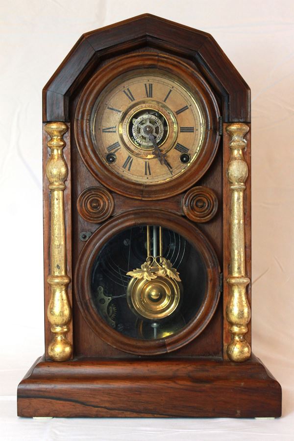 Juan Shaw e hijos - Pendola da tavolo  (fine del XIX secolo)  - legno di palissandro - Auction Brocantage Natalizio - DAMS Casa d'Aste