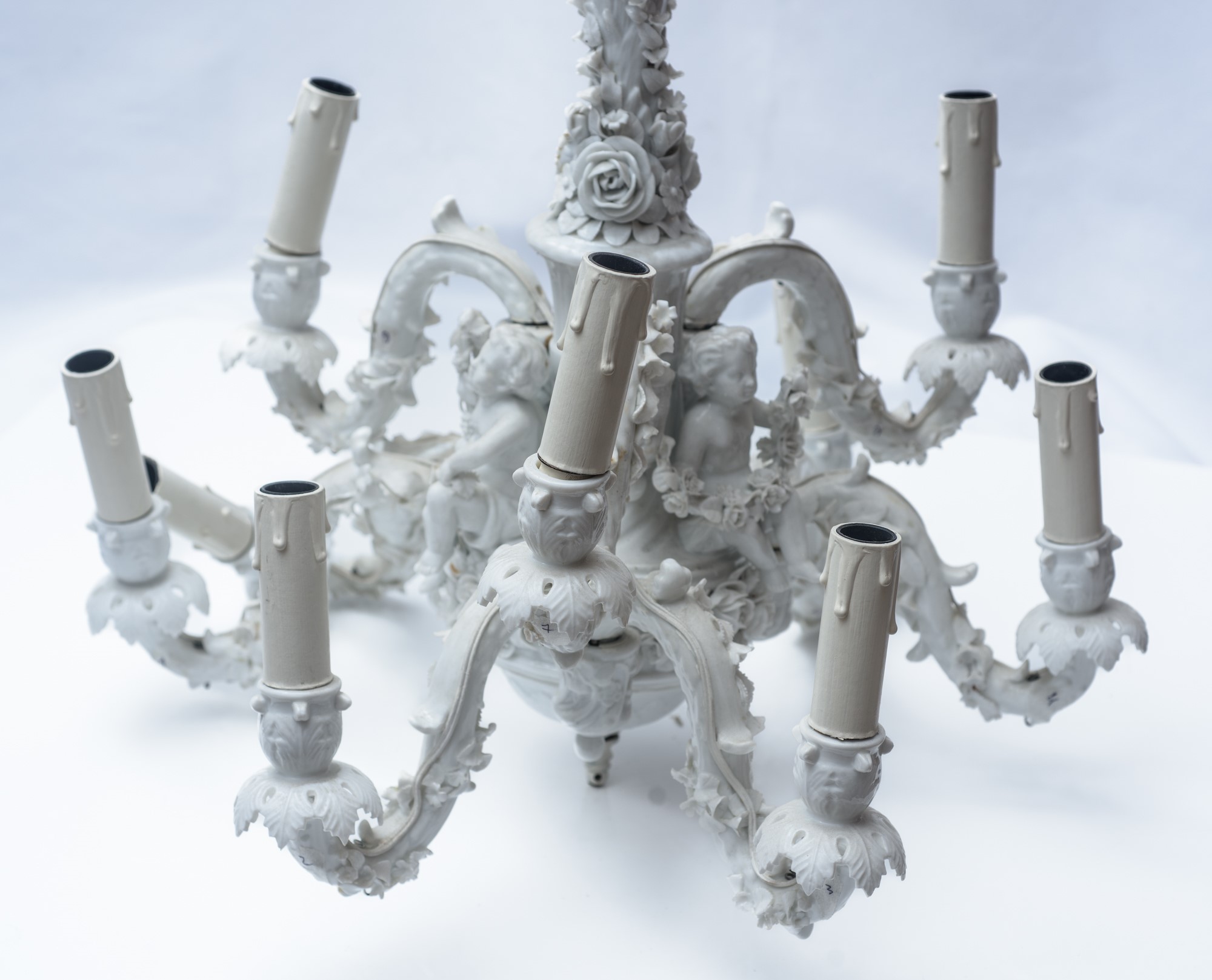 Manifattura Meissen - Lampadario a 9 luci