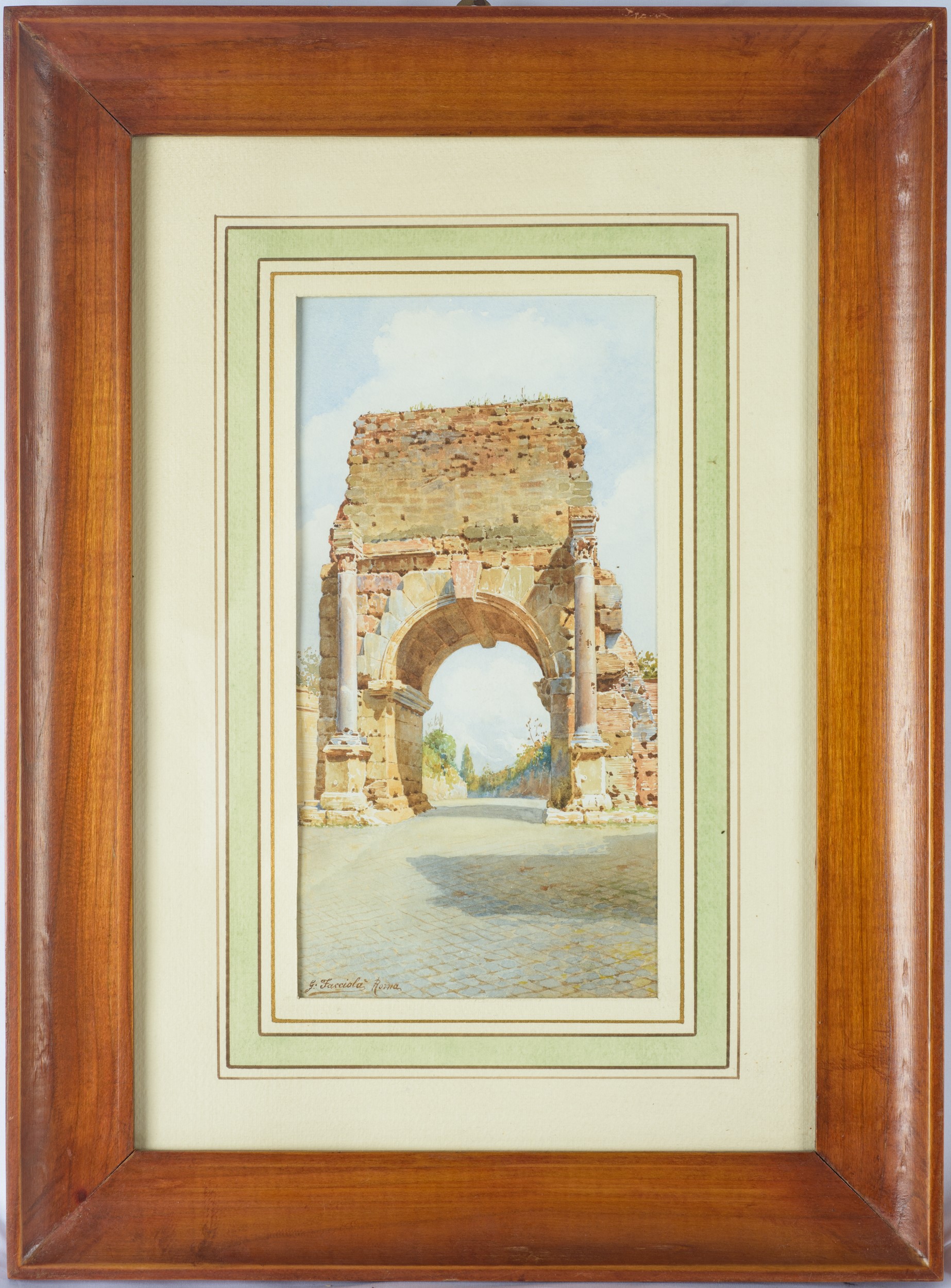 Gaetano Facciola - Arco di Druso (acquerello su carta)