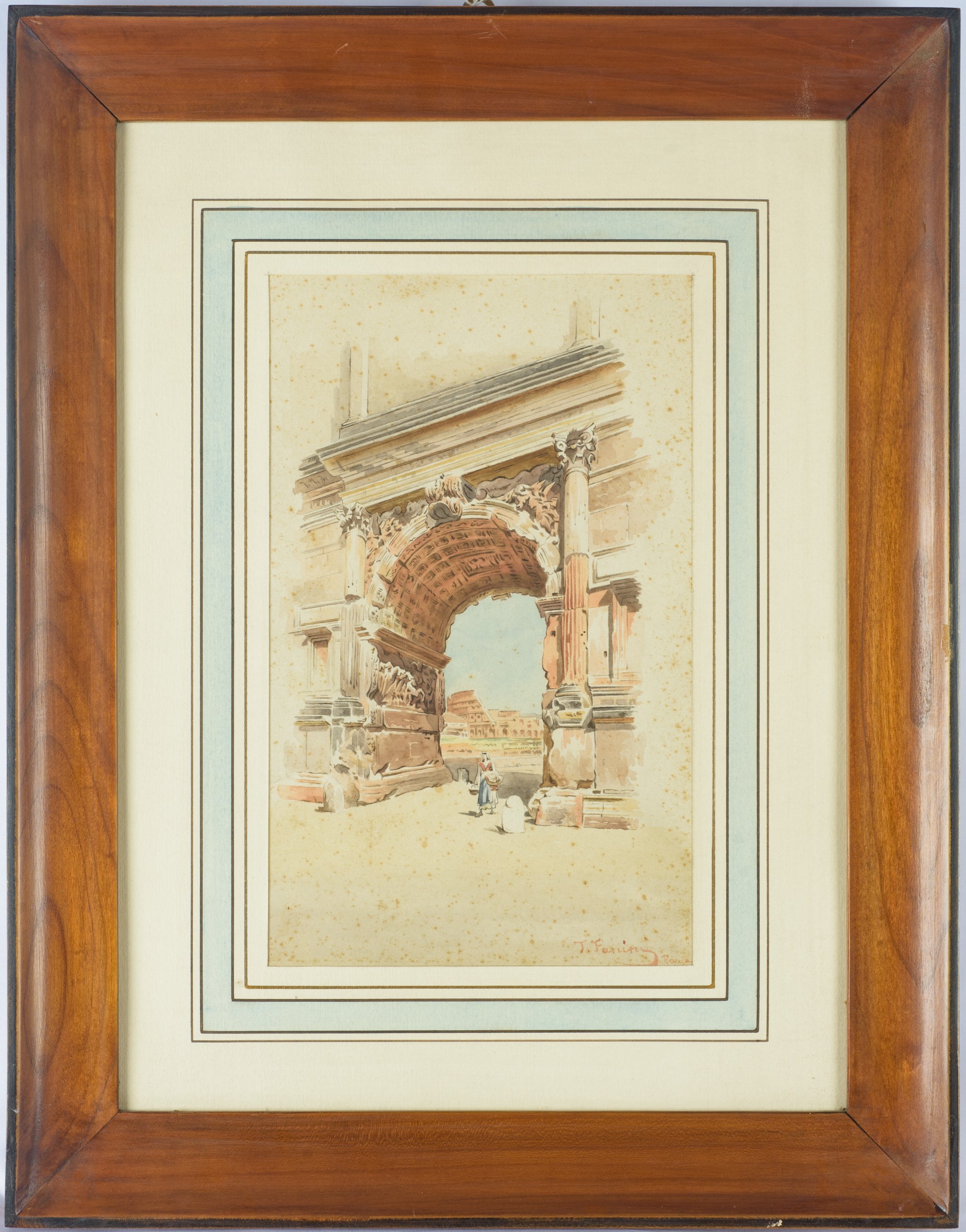 Arco di Costantino su Sfondo Colosseo