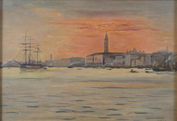 Alberto Martini - Venice at sunset