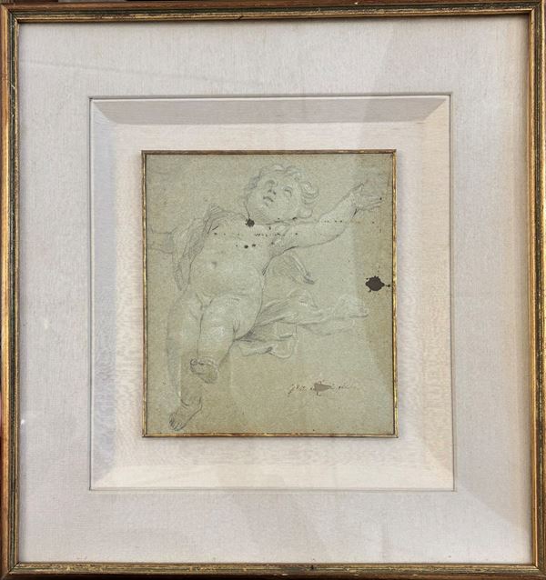 Studio di putto - fisionomia scorciata