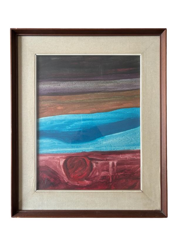 Sebastiano  Carta : Orizzonti  (1972)  - olio su tela - Asta Multipli d'autore & Affordable art del XX secolo - DAMS Casa d'Aste
