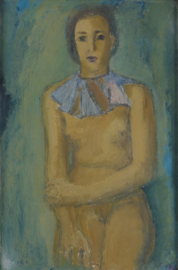 Orfeo Tamburi - Portrait of Iris with purple collar