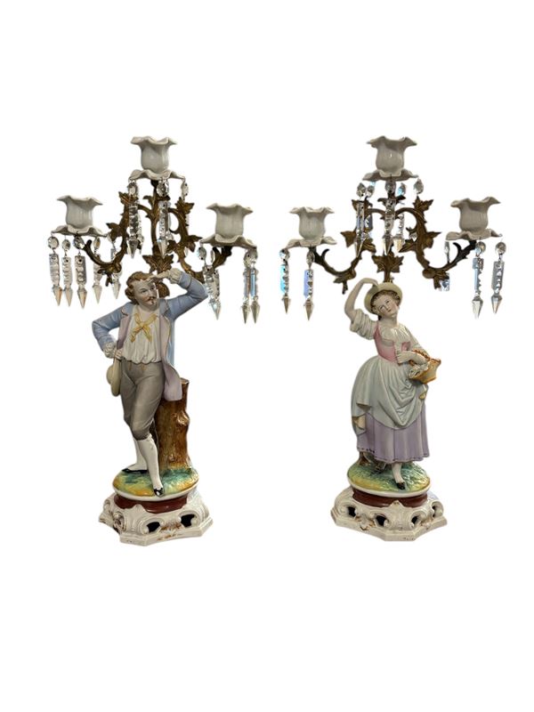 Coppia di candelieri  - Asta Brocantage Natalizio - Web Only - DAMS Casa d'Aste