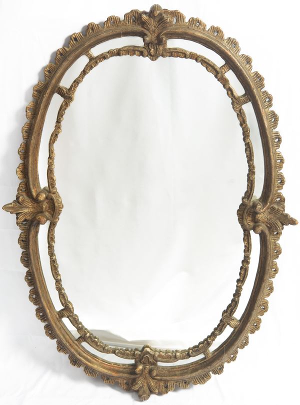 Specchio di forma ovale centinata  (Italia prima metà XX secolo)  - Auction Classical Art - DAMS Casa d'Aste