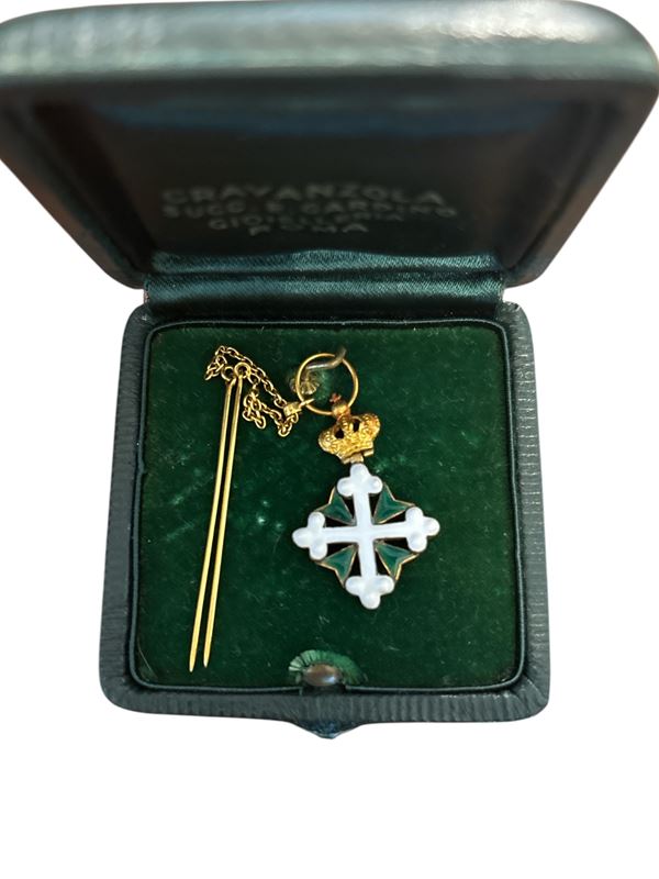 Croce Mignon da ufficiale dell'Ordine dei Santi Maurizio e Lazzaro