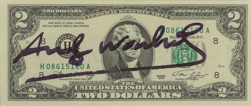 Andy Warhol - 2 Dollars (thomas Jefferson)