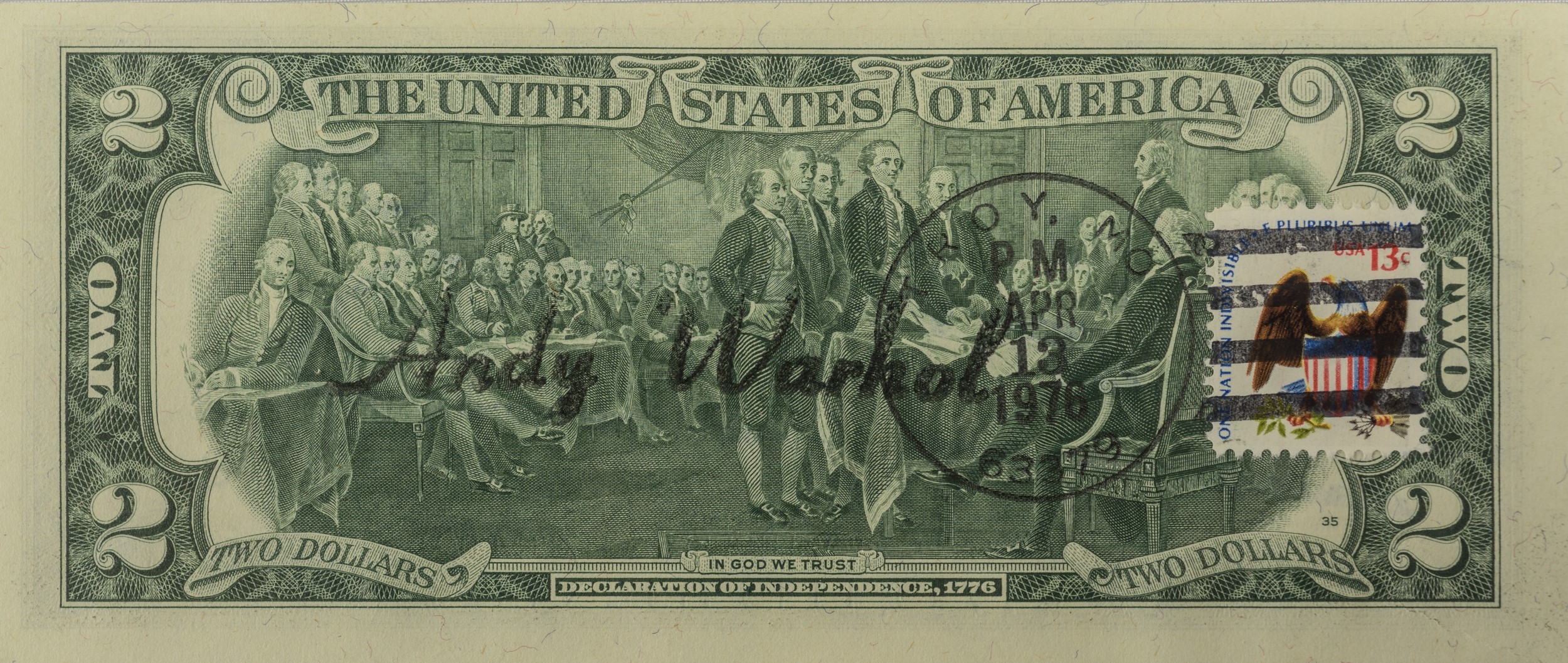 Andy Warhol - 2 Dollars (thomas Jefferson)