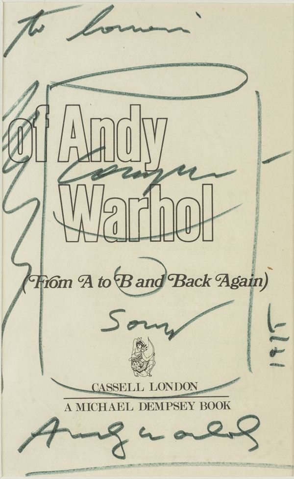 Andy Warhol - Title page of &quot;Philosophy of Andy Warhol From A to B and Back Again