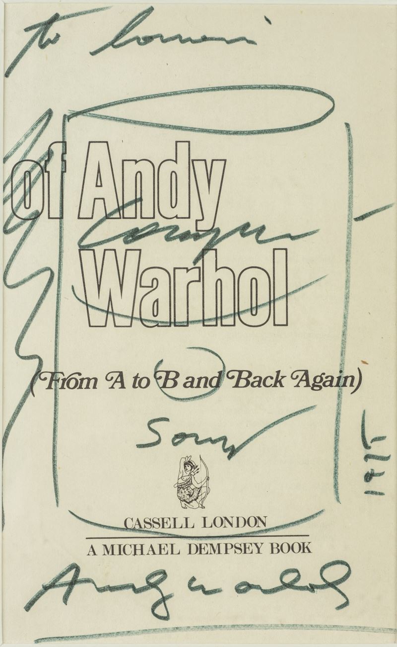 Frontespizio di "philosophy Of Andy Warhol From a To B And Back Again