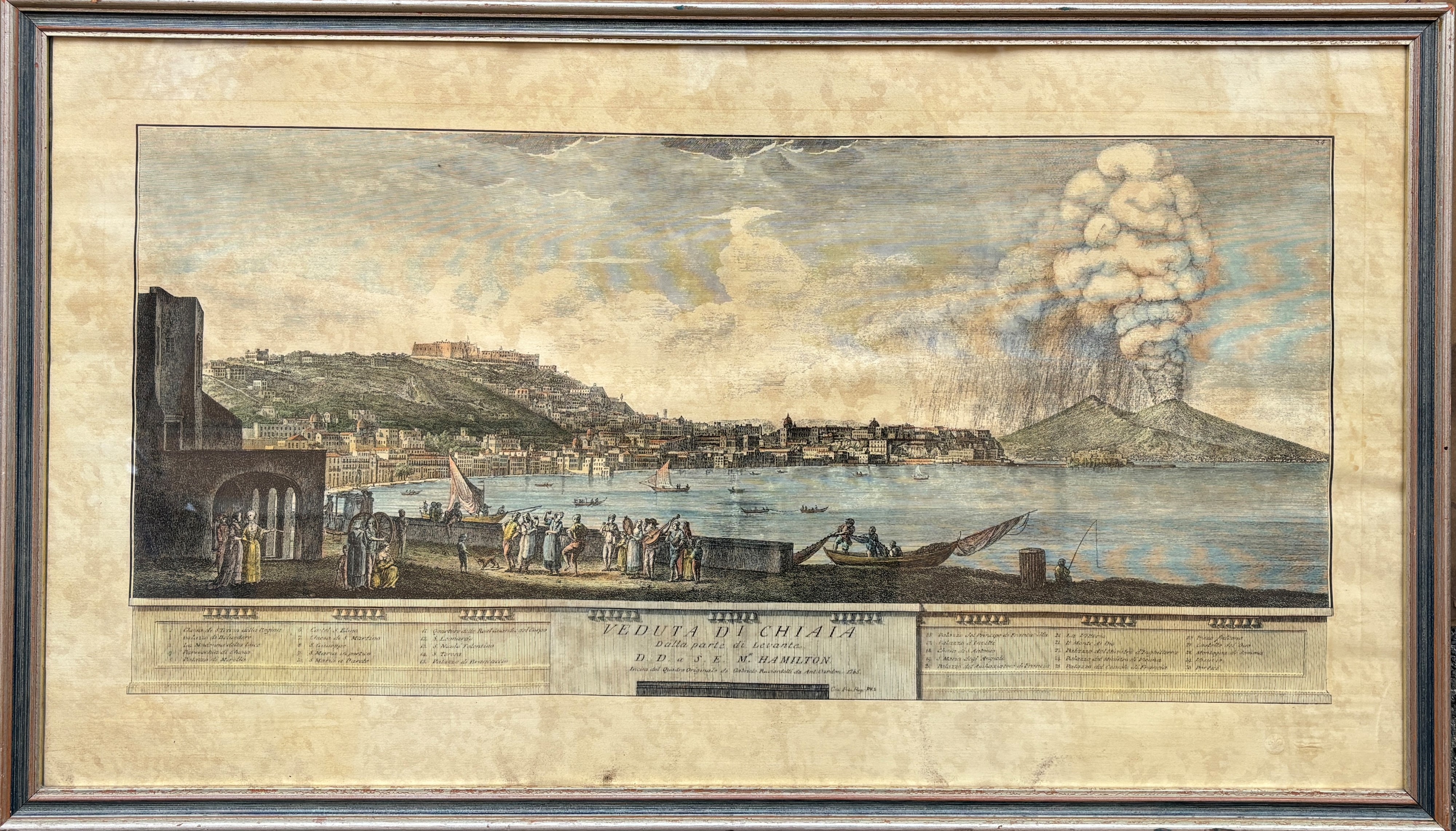 Antonio Cardon - Veduta di Chiaia dalla Parte di Levante - Veduta di Ponte Nuovo