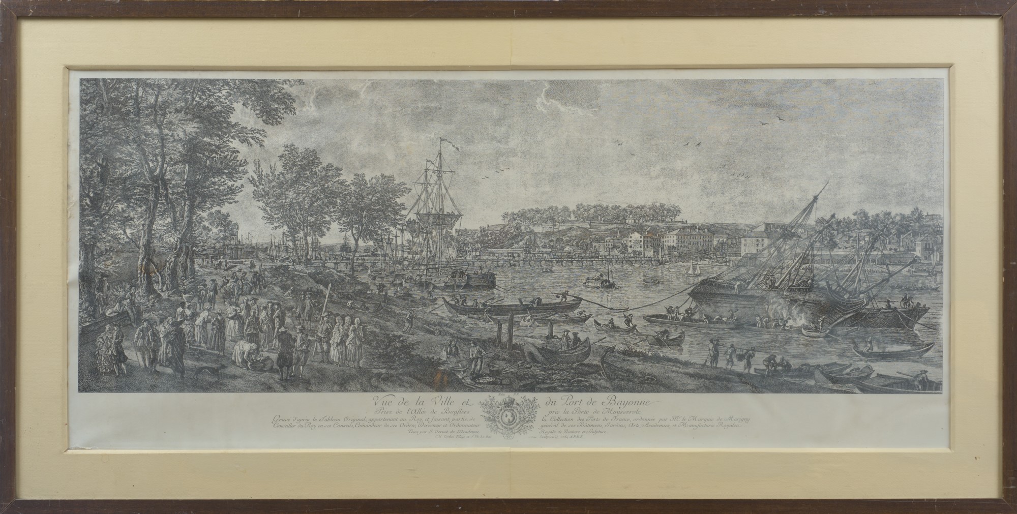 Vue de la Ville e du port de Bayonne