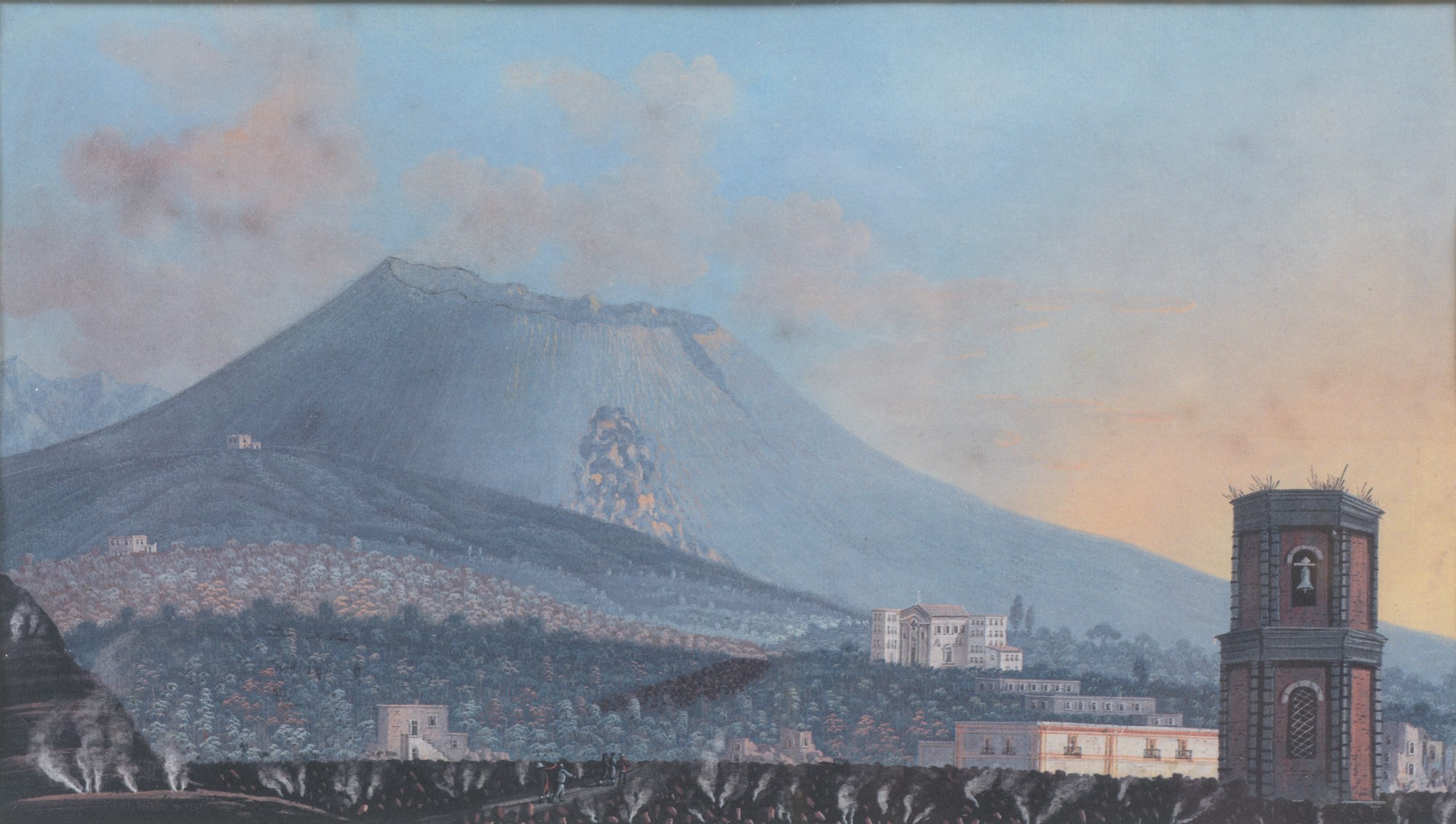Set di 4 Stampe Raffiguranti Napoli