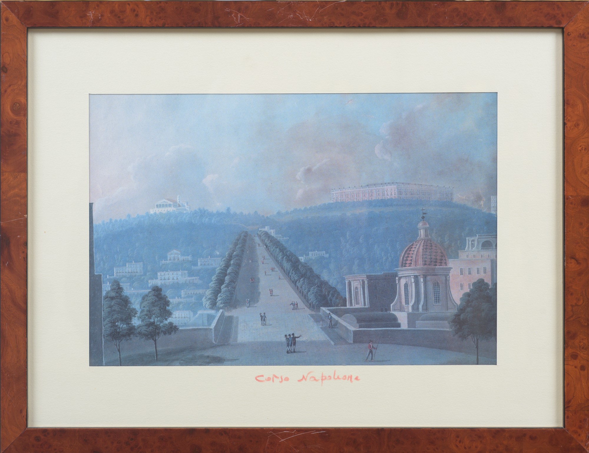 Set di 4 Stampe Raffiguranti Napoli