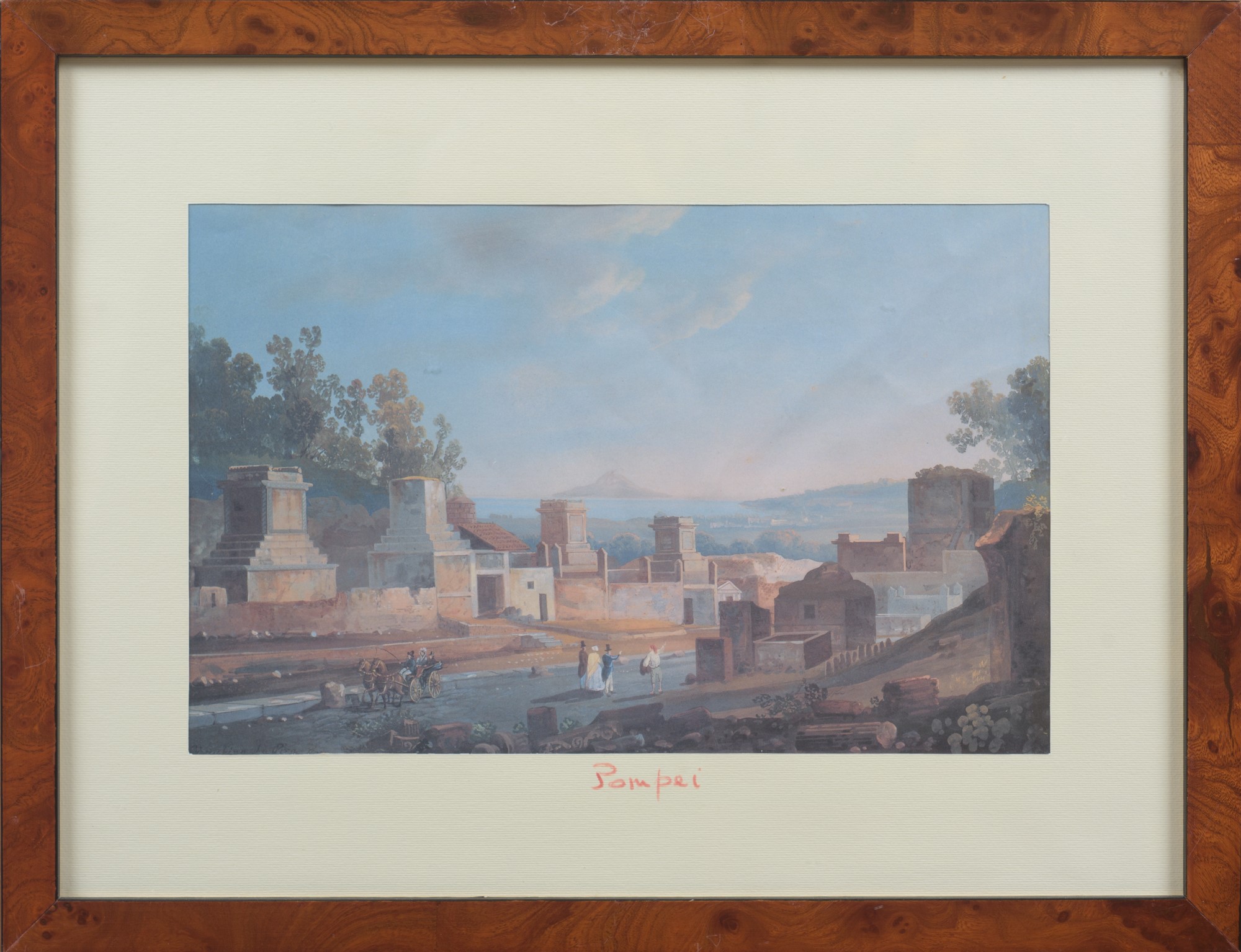 Set di 4 Stampe Raffiguranti Napoli