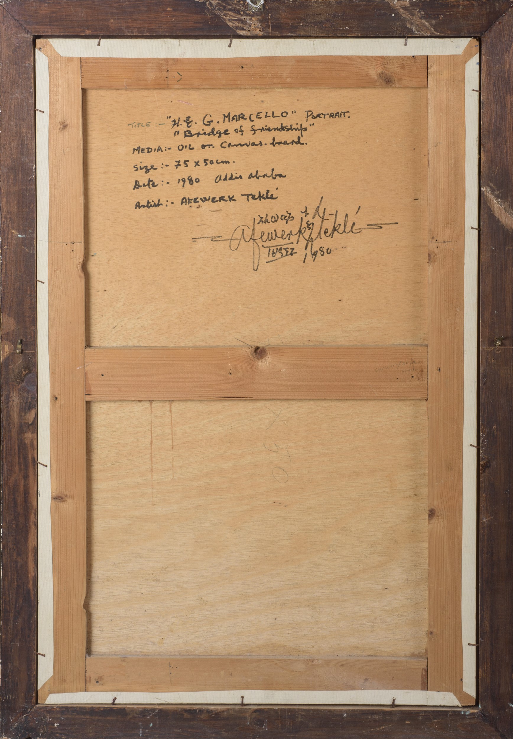 Ritratto di G. Marcello - Bridge of friendship