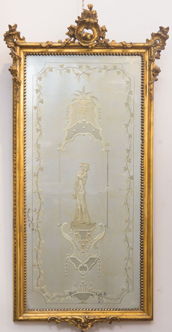Piccola specchiera  (Napoli, metà XVIII secolo)  - Auction Classical Art - DAMS Casa d'Aste