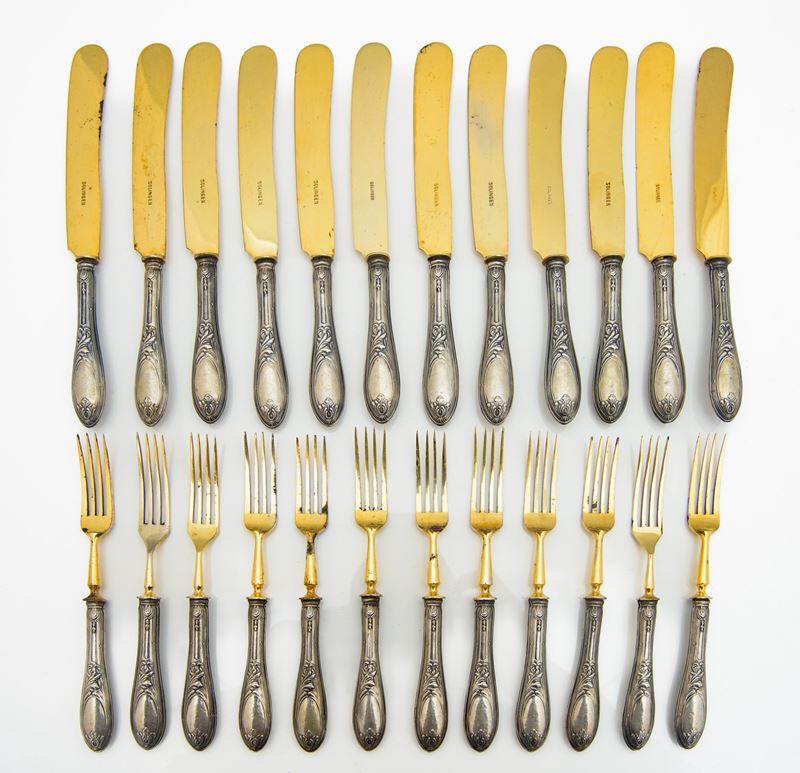 Set di 24 posate da dolce