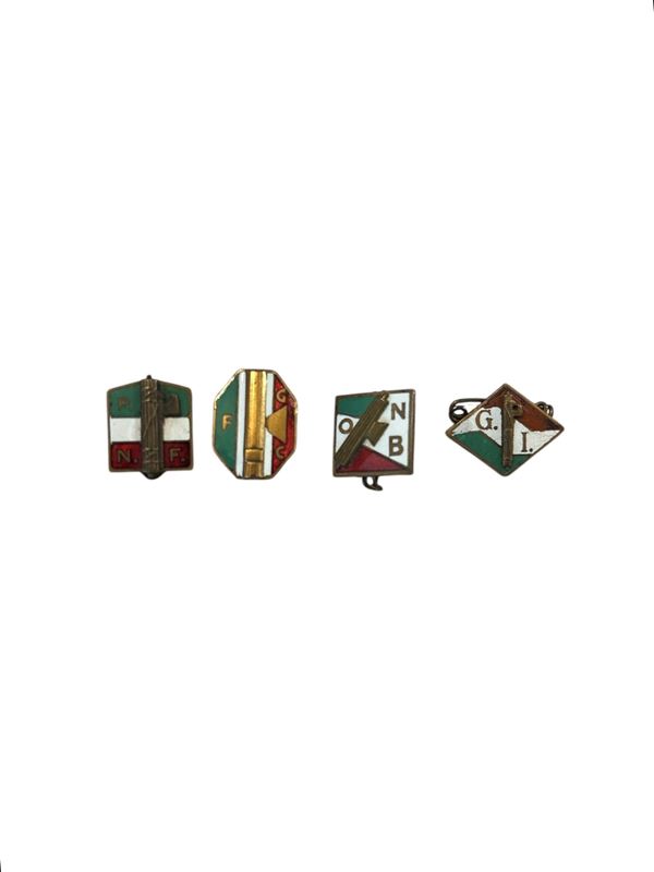 Lotto di quattro distintivi  - Asta Numismatica, Medaglistica e Memorabilia - DAMS Casa d'Aste