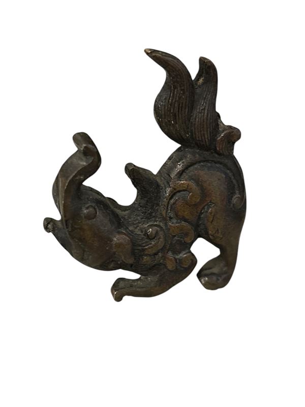 Scultura raffigurante Chinthe  (Birmania - XIX secolo)  - bronzo - Auction Art Décor -  Web Only - DAMS Casa d'Aste