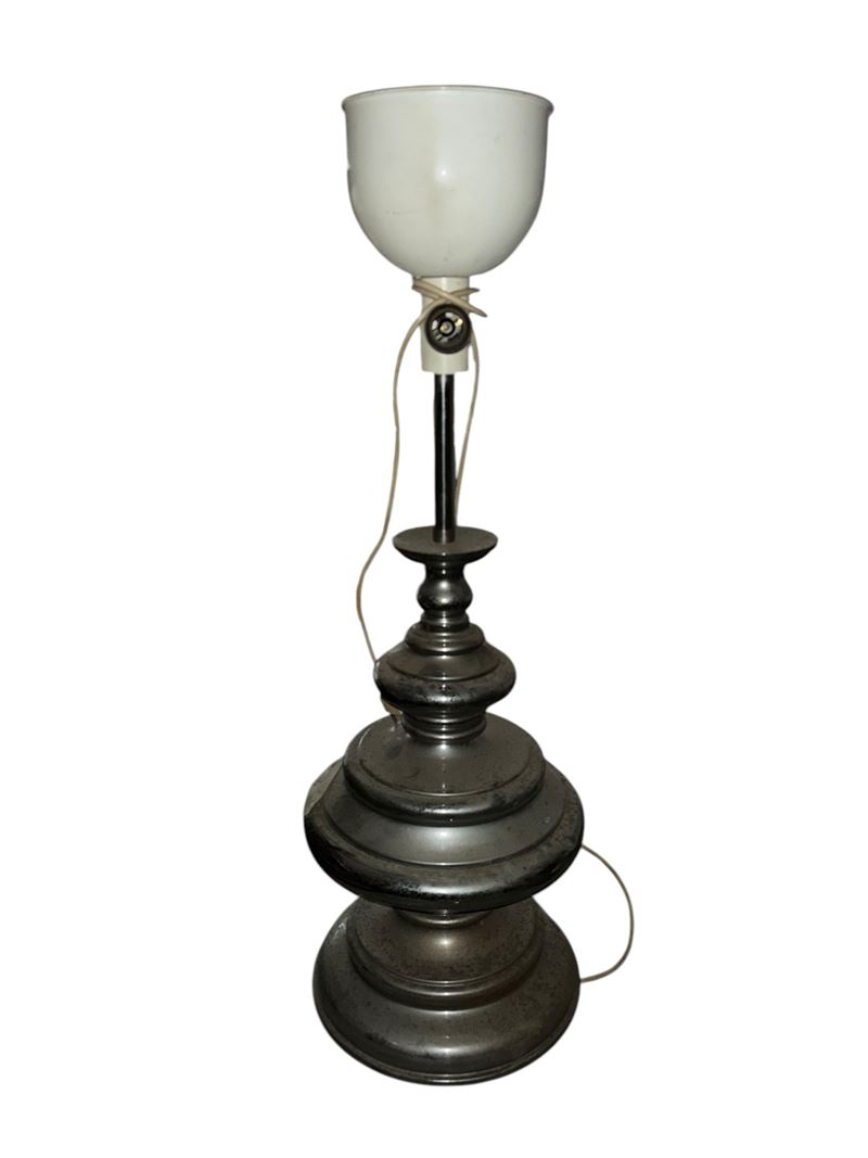 Lampada in Metallo Argentato