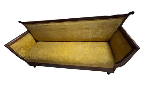 Divano  (XIX secolo)  - in legno di noce - Auction Brocantage Natalizio - DAMS Casa d'Aste