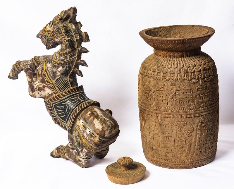 Cavallo e Contenitore, Manifattura orientale (2)