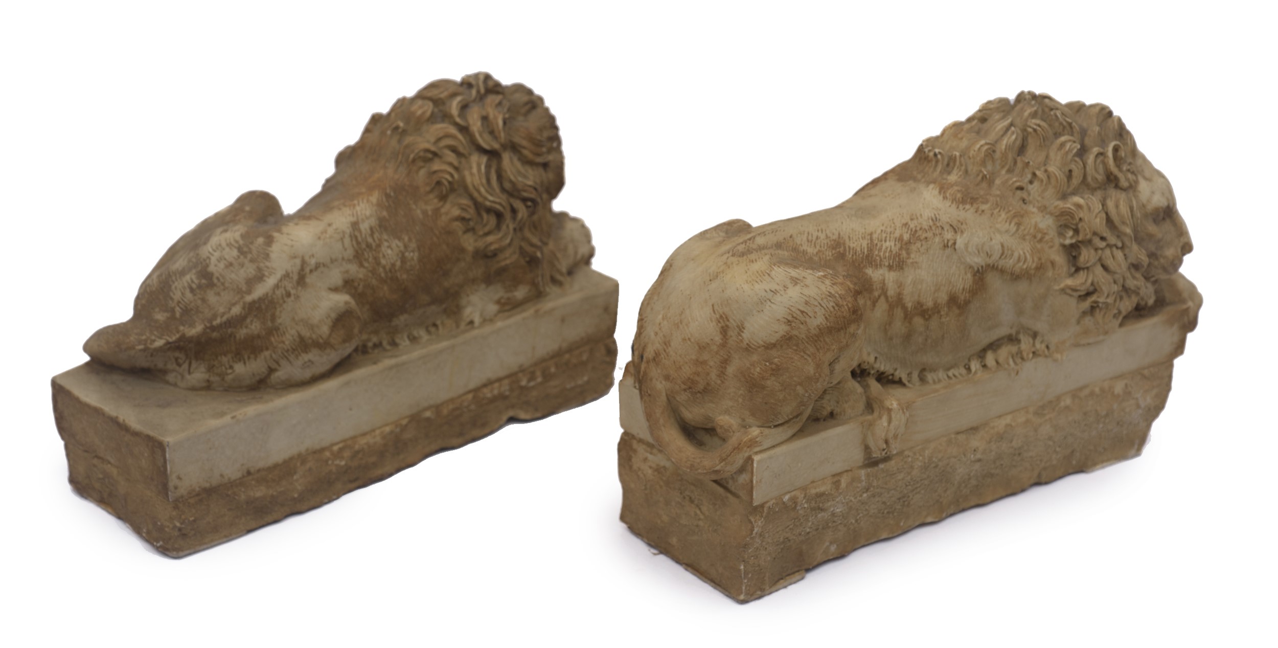 Coppia di sculture Raffiguranti Leoni