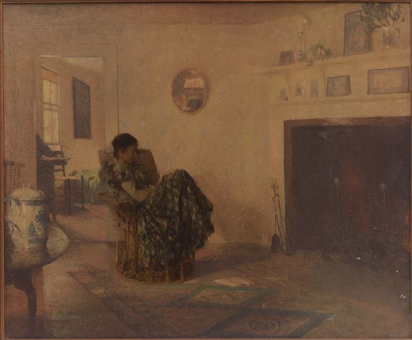 Oleografia il Giorno di pioggia, da Frank Weston Benson