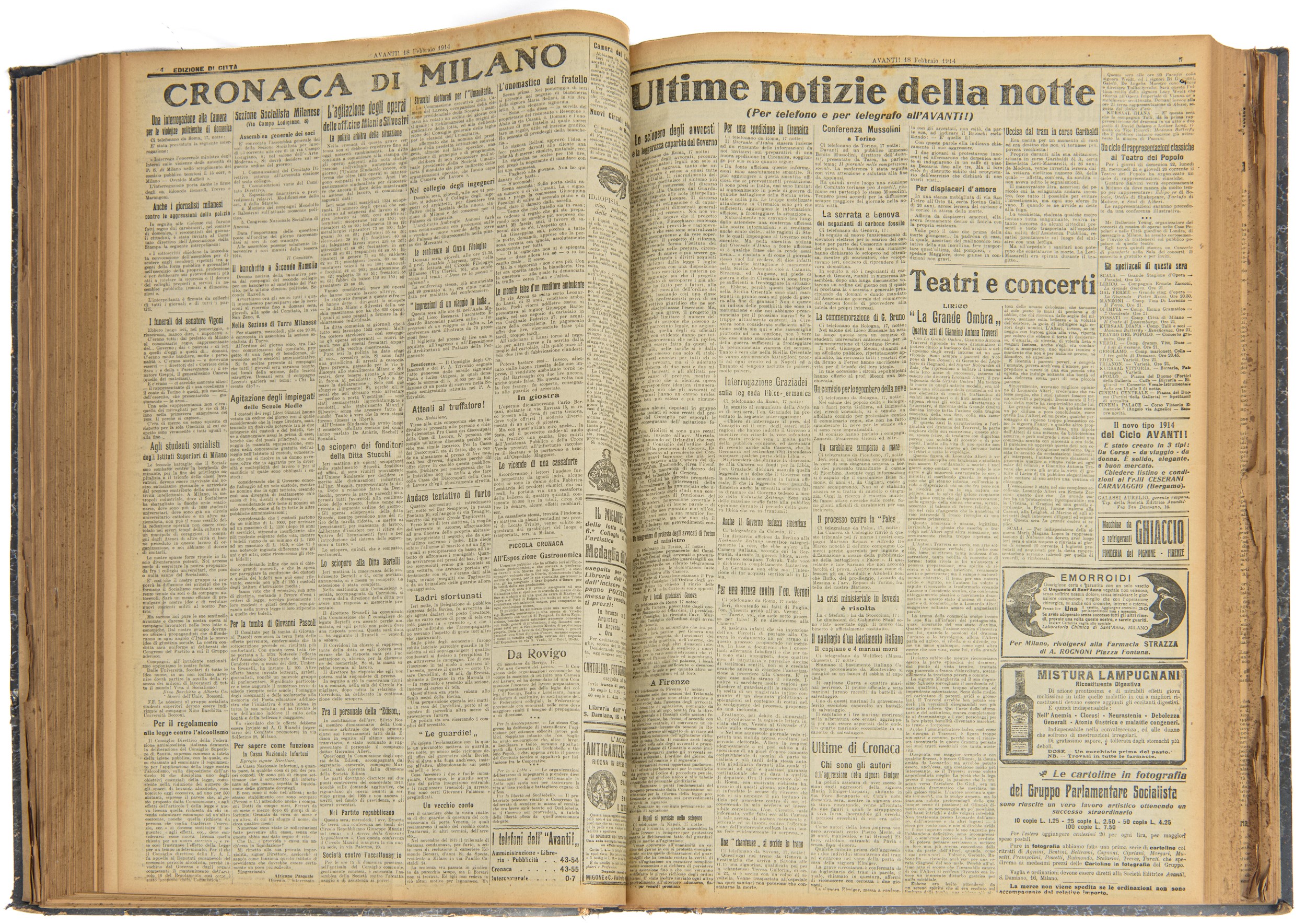Avanti! - Raccolta dal 1 Gennaio 1914 al 30 Giugno 1914
