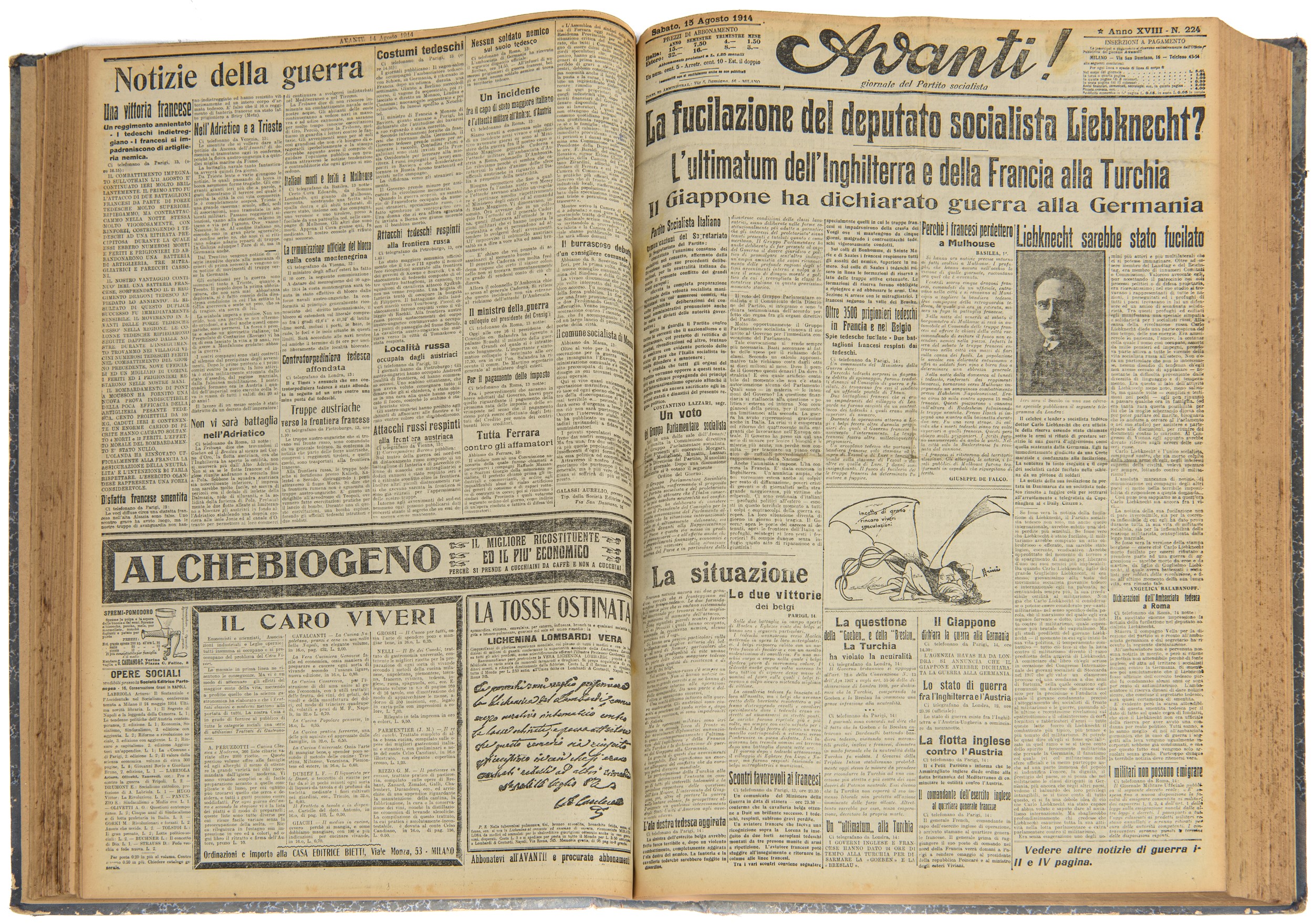 Avanti! - Raccolta dal 1 Luglio 1914 al 31 Dicembre 1914
