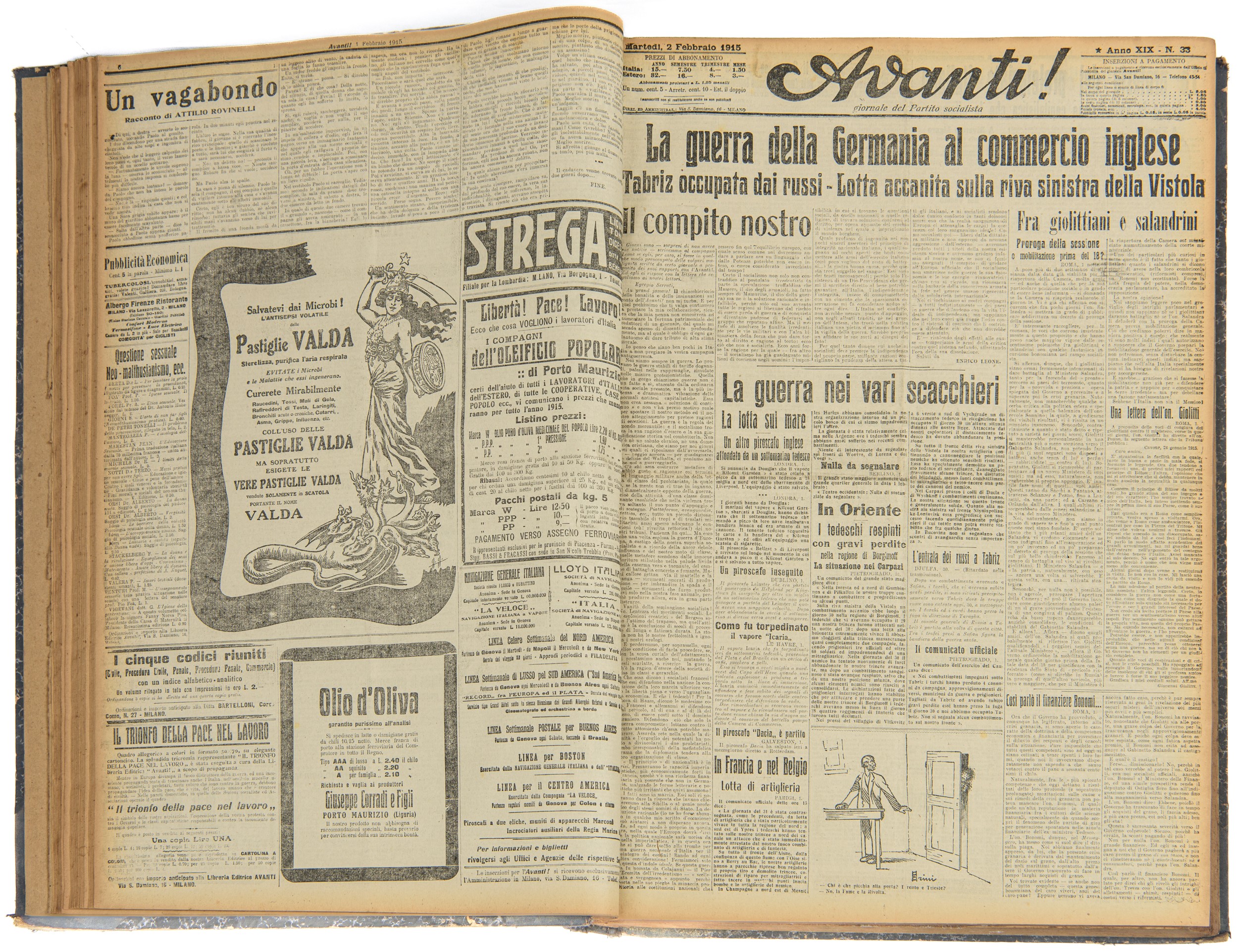 Avanti! - Raccolta dal 14 Gennaio al 30 Giugno 1915