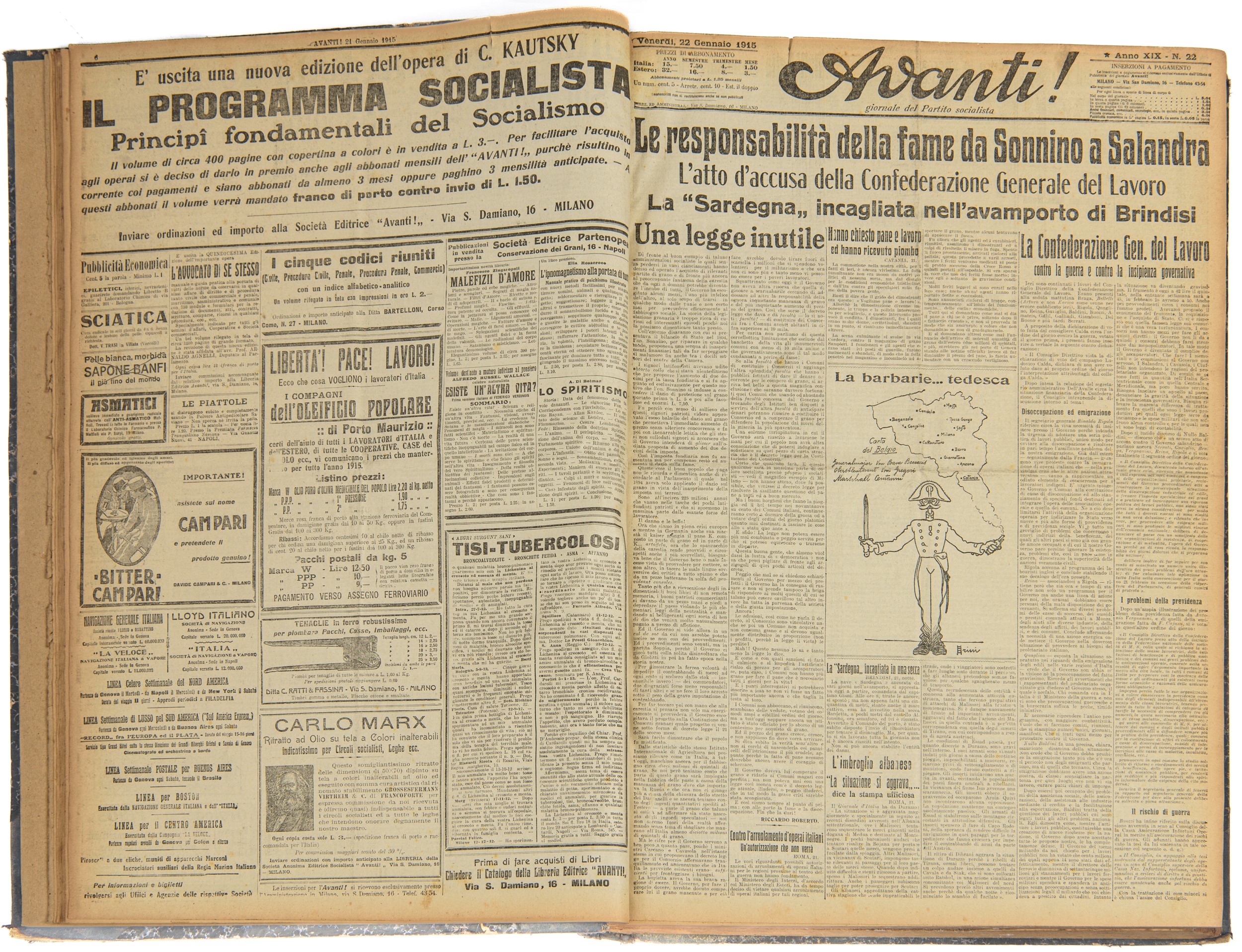 Avanti! - Raccolta dal 14 Gennaio al 30 Giugno 1915