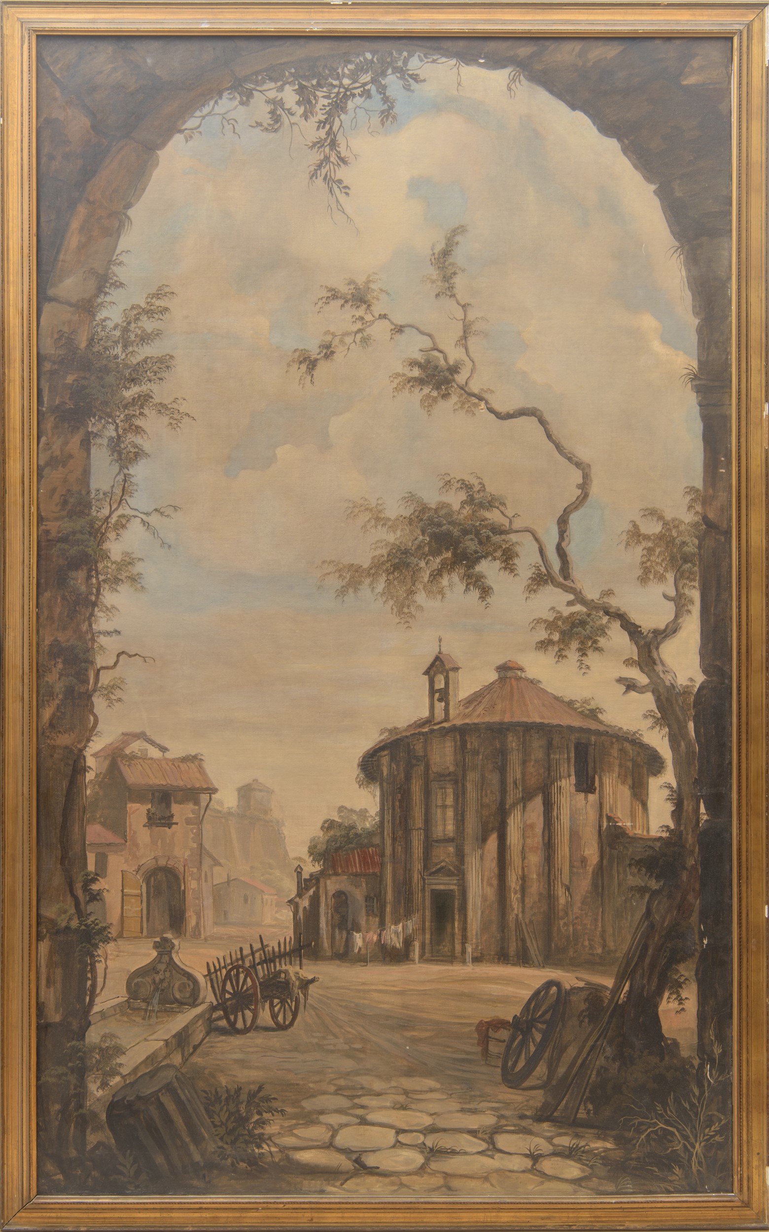 Paesaggio con capricci architettonici