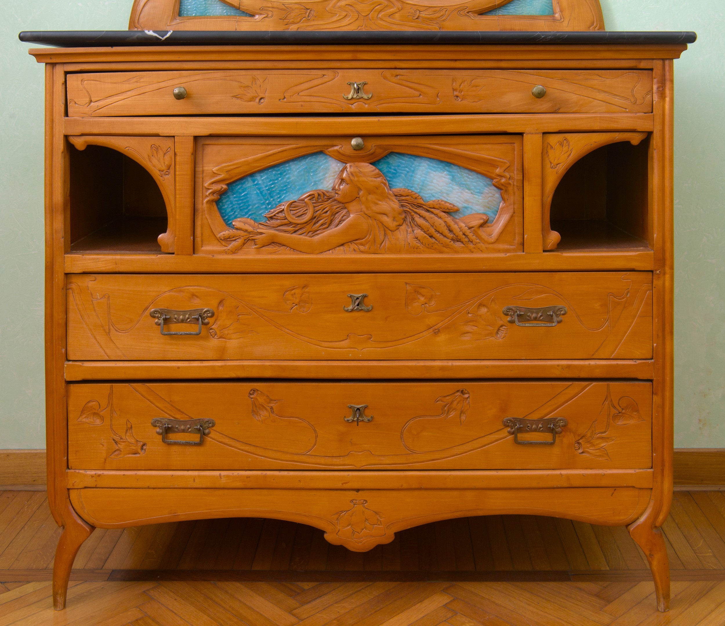 Officine Pietro Savio - Cassettiera e Specchiera