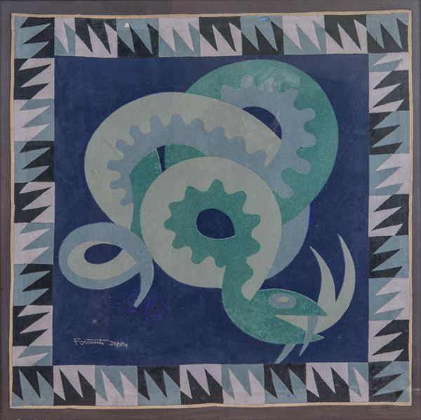 Fortunato Depero - Snake (Pythoness)