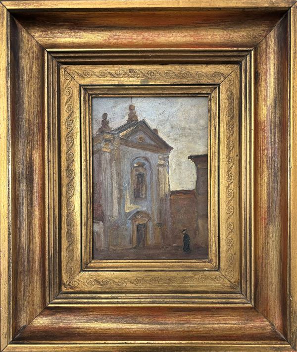 Giacomo Lolli : Firenze  - olio su tavoletta - Auction Art Décor -  Web Only - DAMS Casa d'Aste