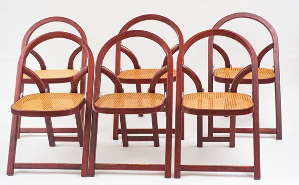 Gigi Sabadin - Six folding chairs mod. &quot;Arca&quot;