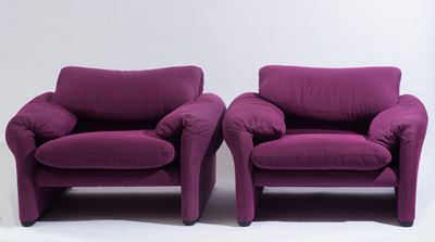 Coppia di Poltrone Mod. "maralunga"