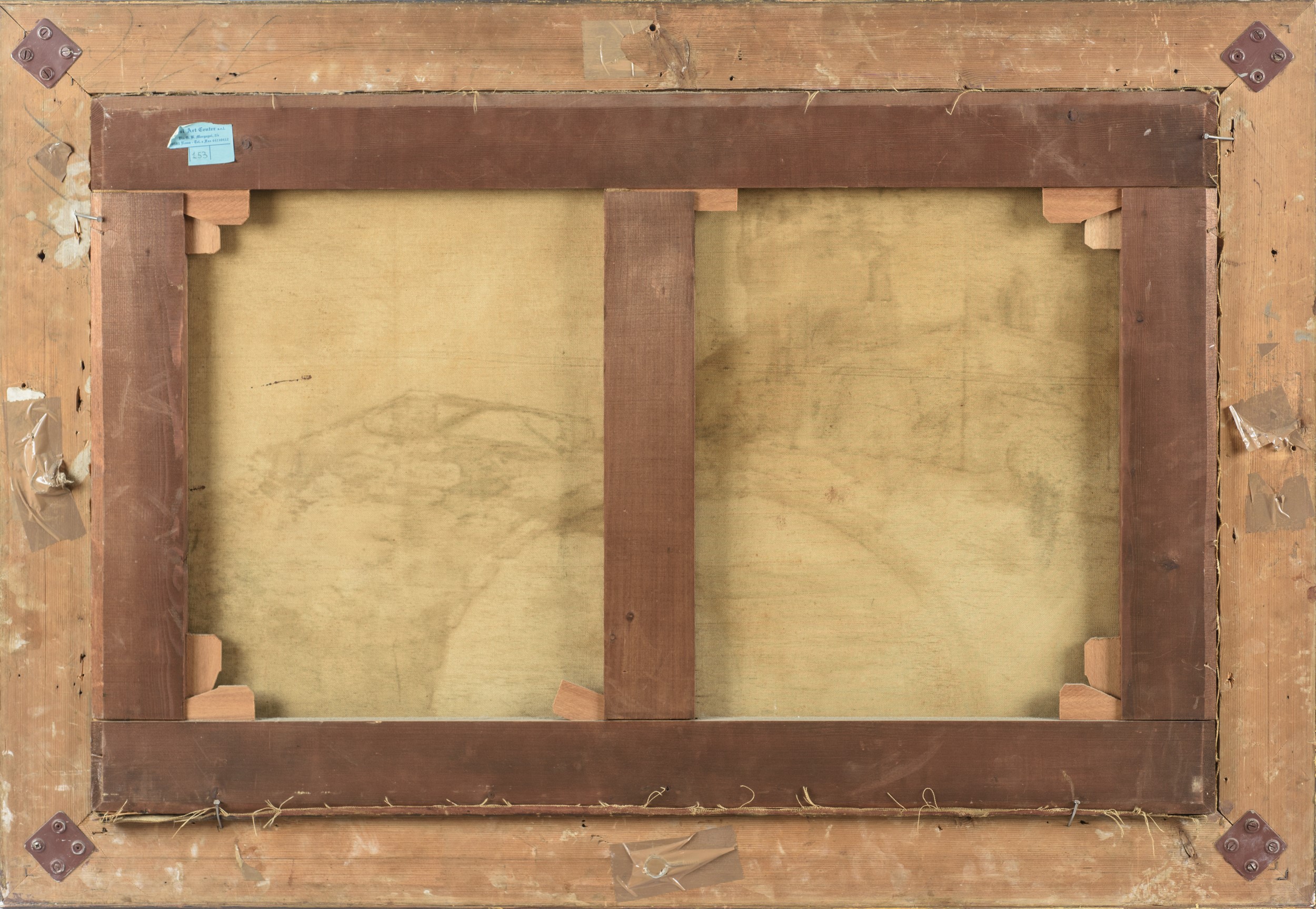 Scuola italiana del XIX secolo, Paesaggio, olio su tela