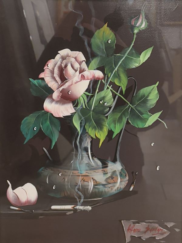 Alfano Dardari : Natura morta  - olio su tela - Auction Affordable art of the 20th century - DAMS Casa d'Aste