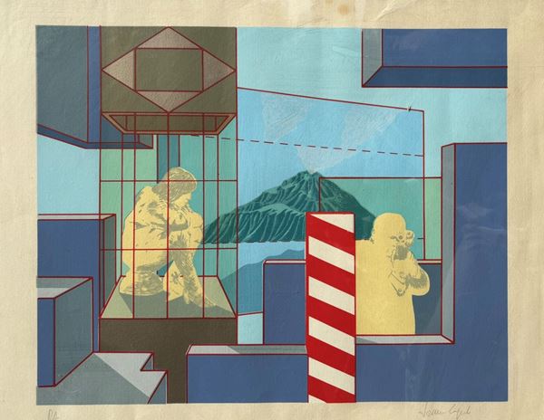 Tonino Caputo : Senza Titolo  (Fine anni '80 del XX secolo)  - serigrafia a colori - Auction Affordable art of the 20th century - DAMS Casa d'Aste