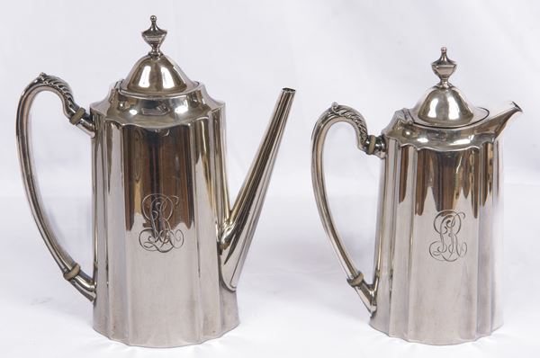 Tiffany - Caffettiera e lattiera in argento Sterling