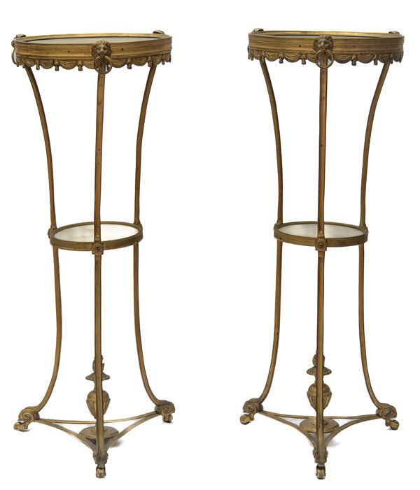 Pair of tripod Gueridons
