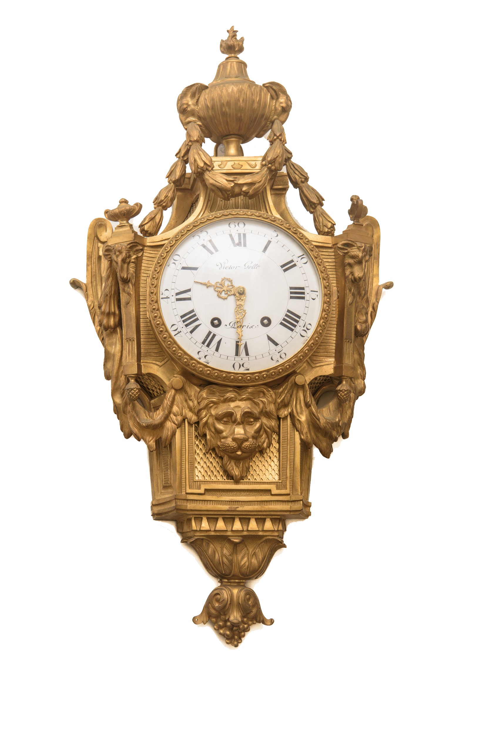 Victor Gellé à Paris - Orologio Cartel e Barometro d'applique