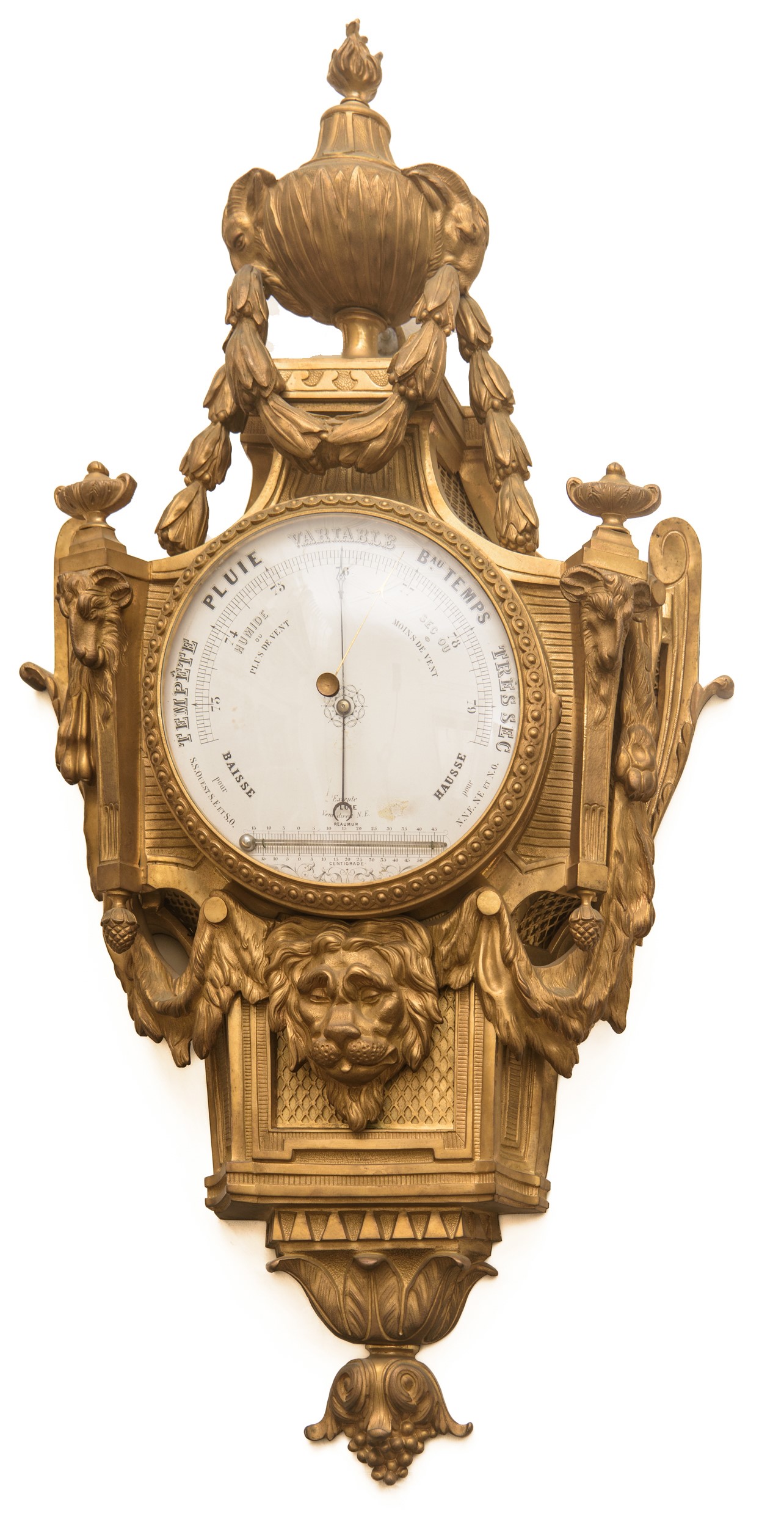 Victor Gellé à Paris - Orologio Cartel e Barometro d'applique