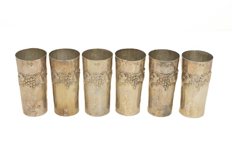 Bicchieri in metallo argentato, Brandimarte