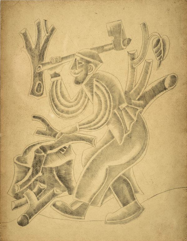 Fortunato Depero - Wood splitter