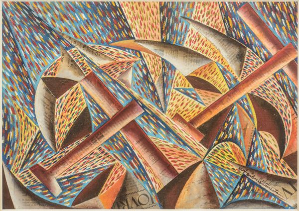 Giuseppe Ciotti Agibecifuturista - Anti-aircraft + Futurist Air Flight